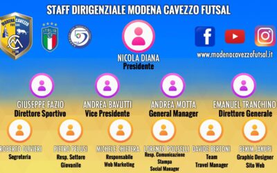 Lo staff dirigenziale del nuovo Modena Cavezzo Futsal!