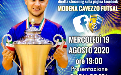 DUDU DAY: Il 19 agosto alle ore 19.00 il Modena Cavezzo Futsal presenta il numero 10!